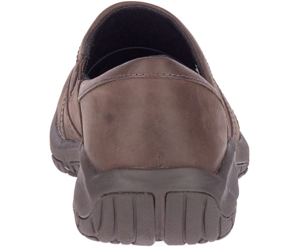 Merrell Slip Ons Damskie Brązowe - Encore Moc 4 Skórzane - 604783-WLJ